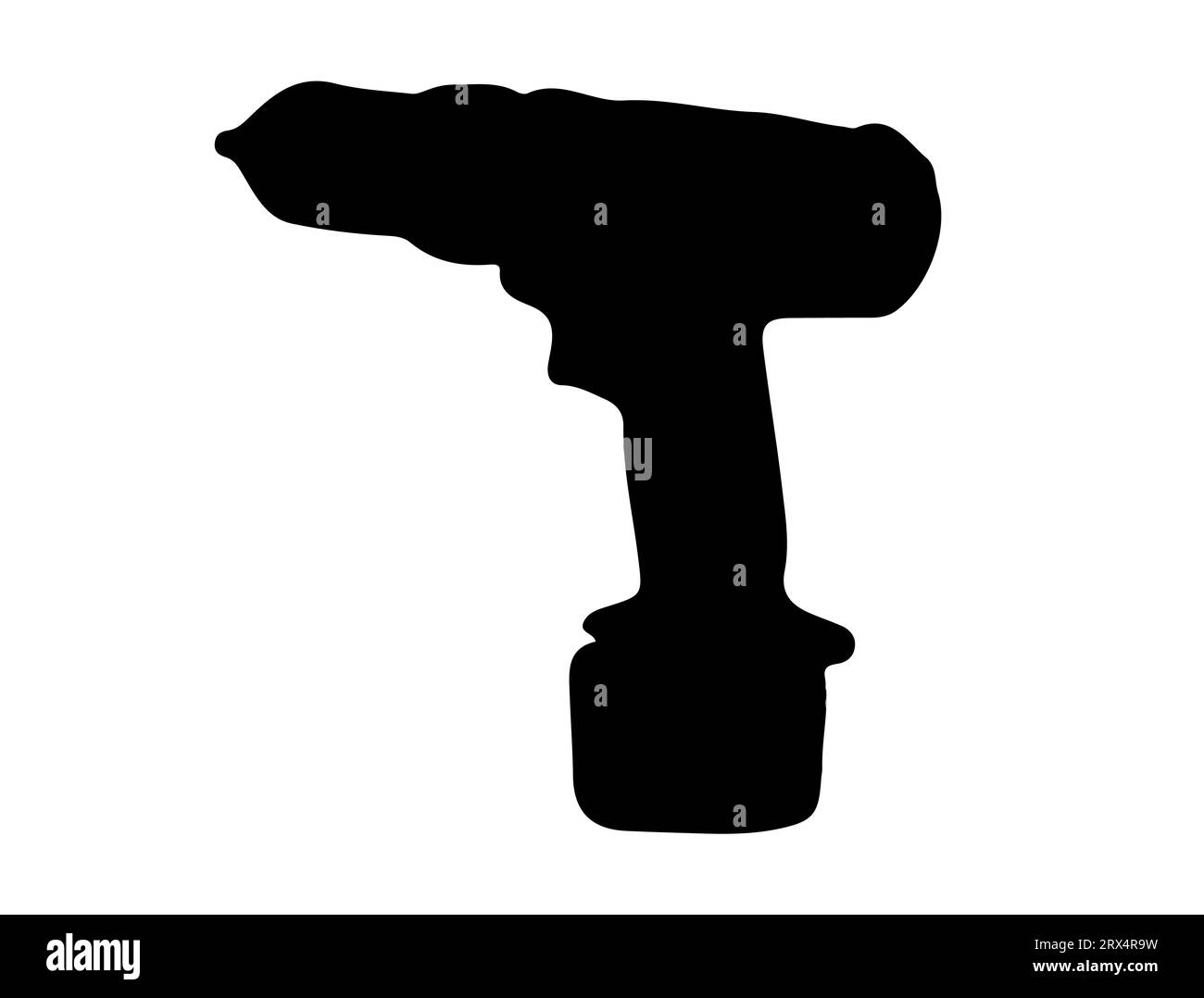 Drill silhouette vector art white background Stock Vector Image & Art