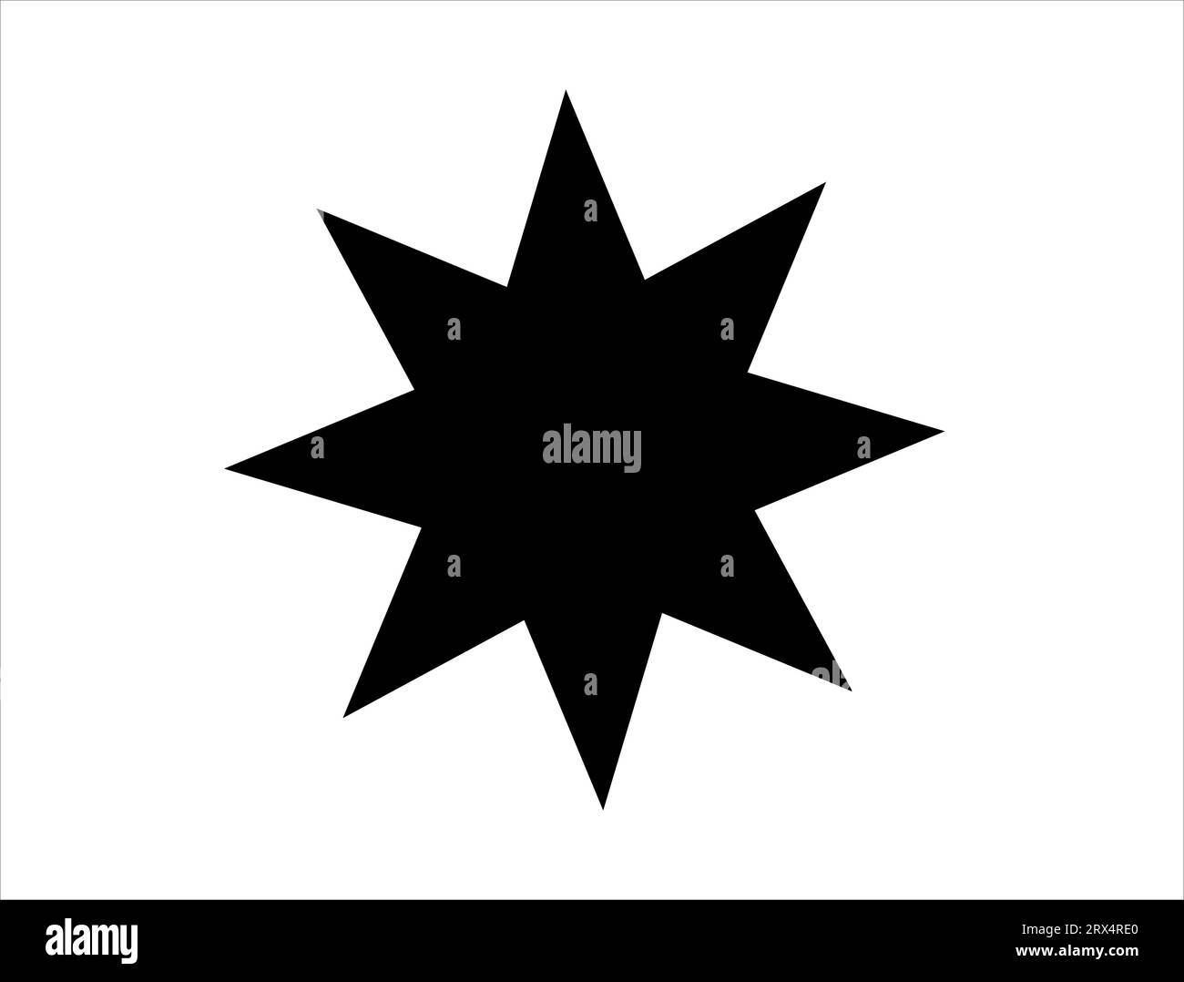 Eight point star silhouette hi-res stock photography and images - Alamy