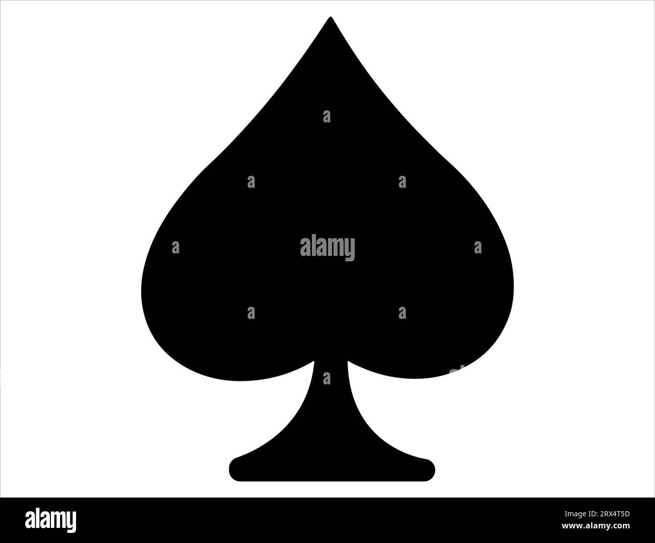 Spade silhouette vector art white background Stock Vector Image & Art