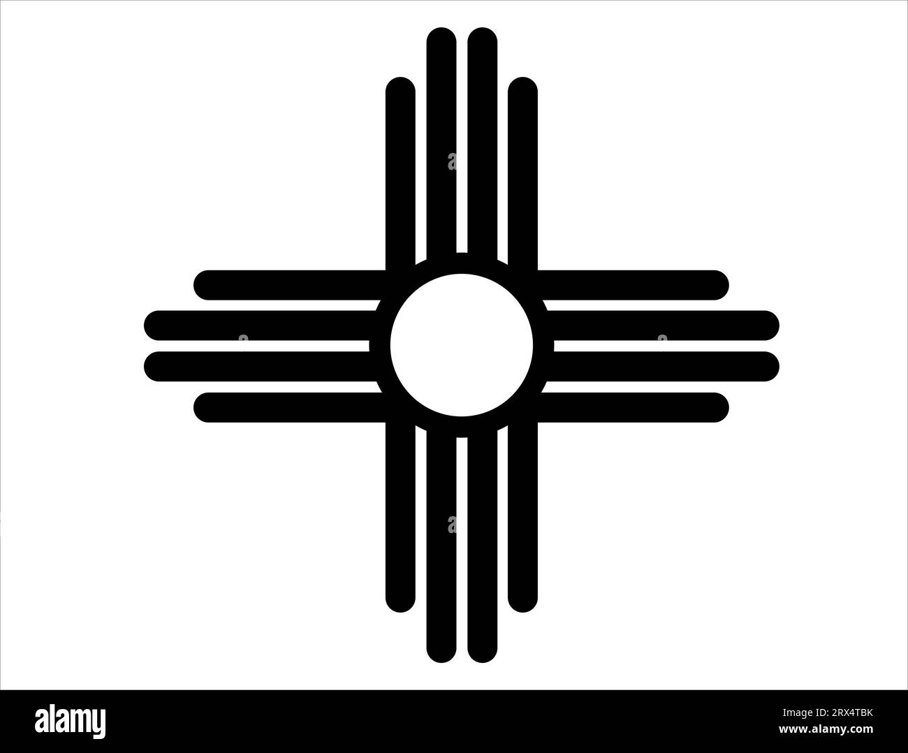 Zia symbol vector art white background Stock Vector Image & Art Alamy