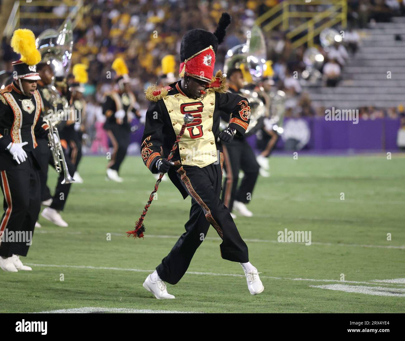 Baton Rouge, USA. 09th Sep, 2023. The Grambling State Tigers Marching