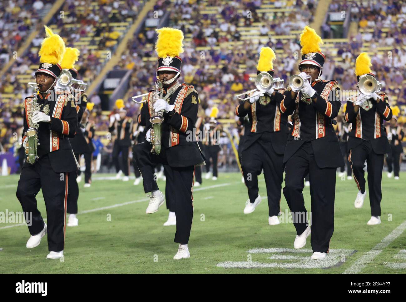 Baton Rouge, USA. 09th Sep, 2023. The Grambling State Tigers Marching