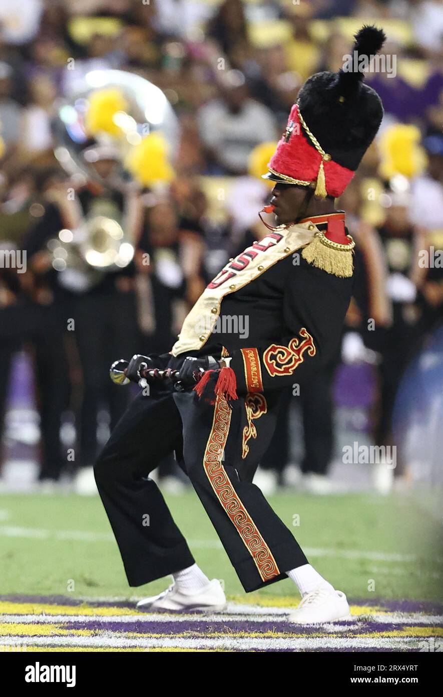 Baton Rouge, USA. 09th Sep, 2023. The Grambling State Tigers marching