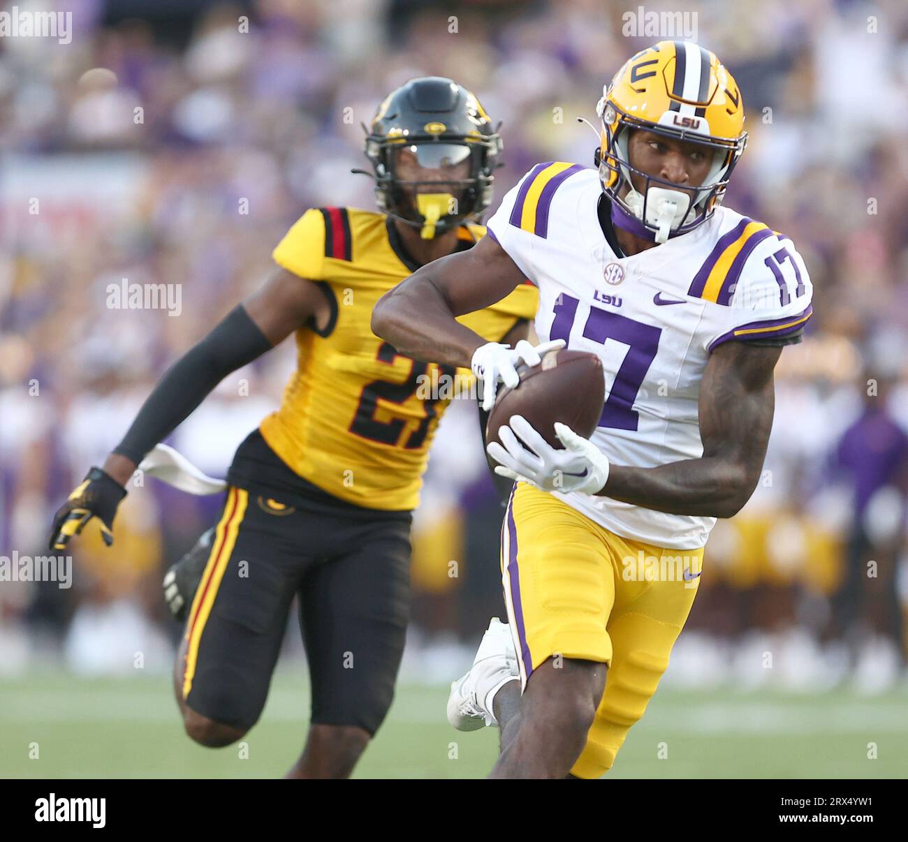 Baton Rouge, USA. 09th Sep, 2023. LSU Tigers wide receiver Chris Hilton