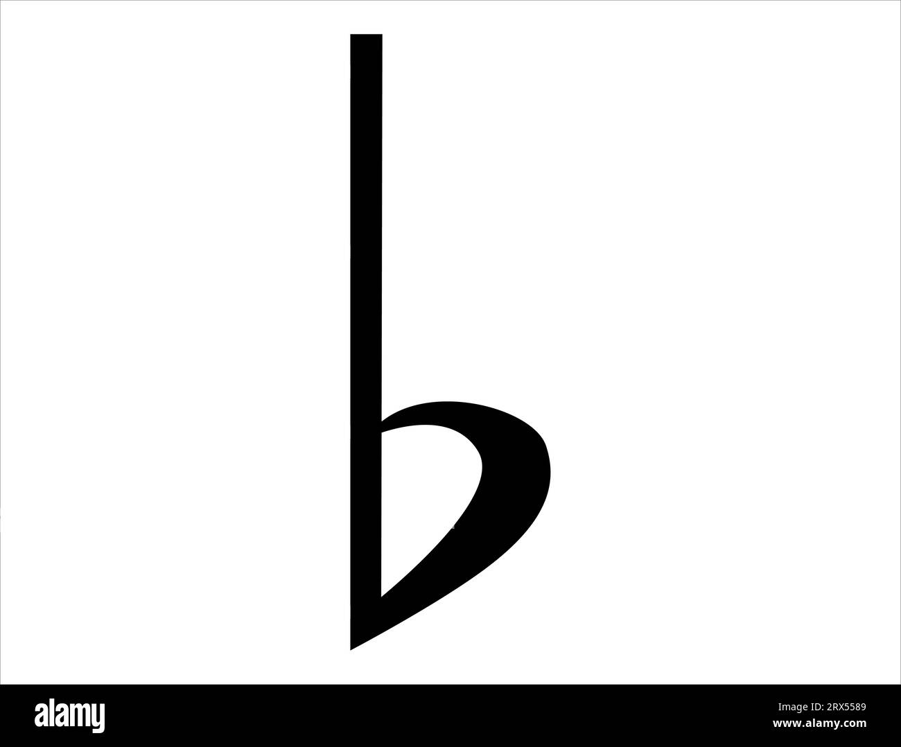 Flat note silhouette vector art white background Stock Vector Image