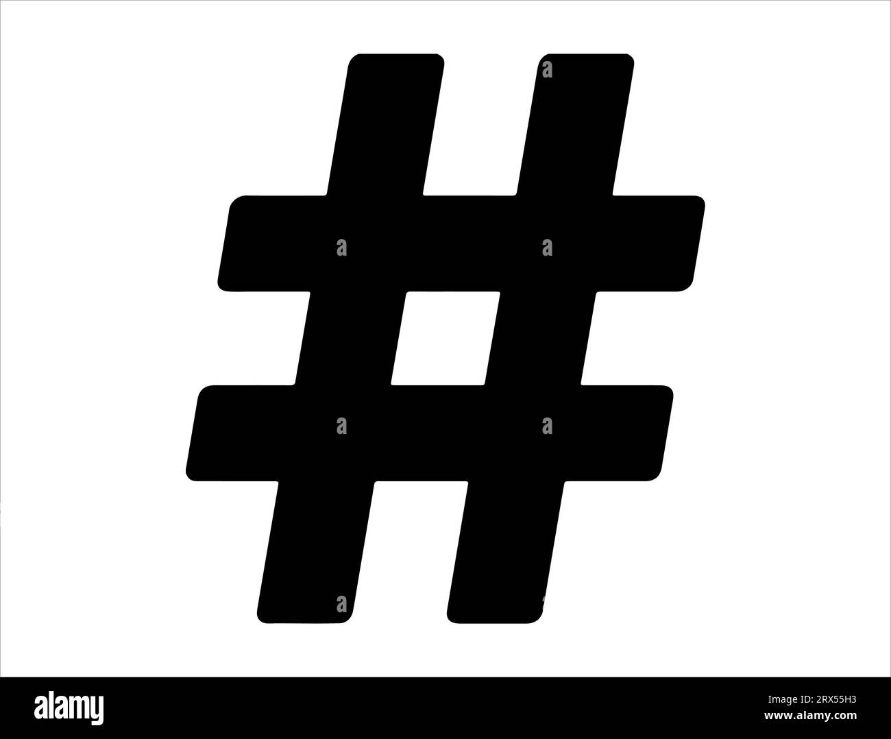 Hashtag number silhouette vector art Stock Vector Image & Art - Alamy