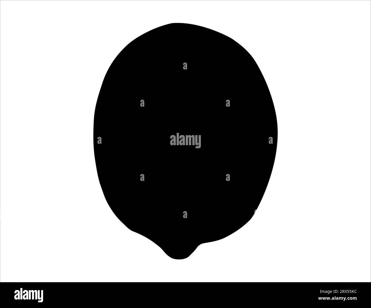 Lemon silhouette vector art white background Stock Vector