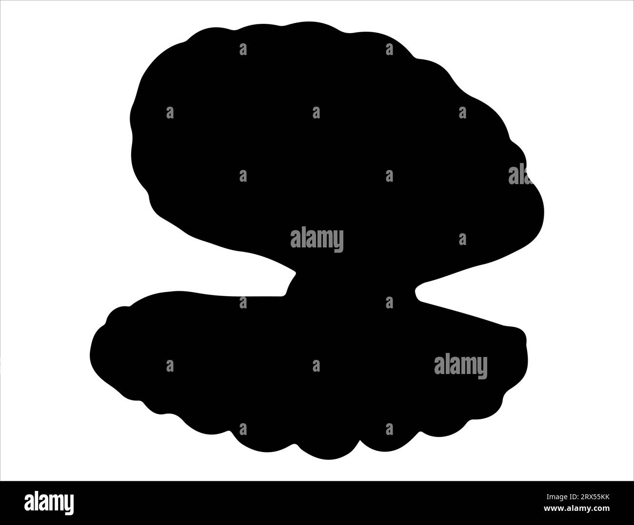 Oyster shell silhouette vector art white background Stock Vector Image & Art Alamy