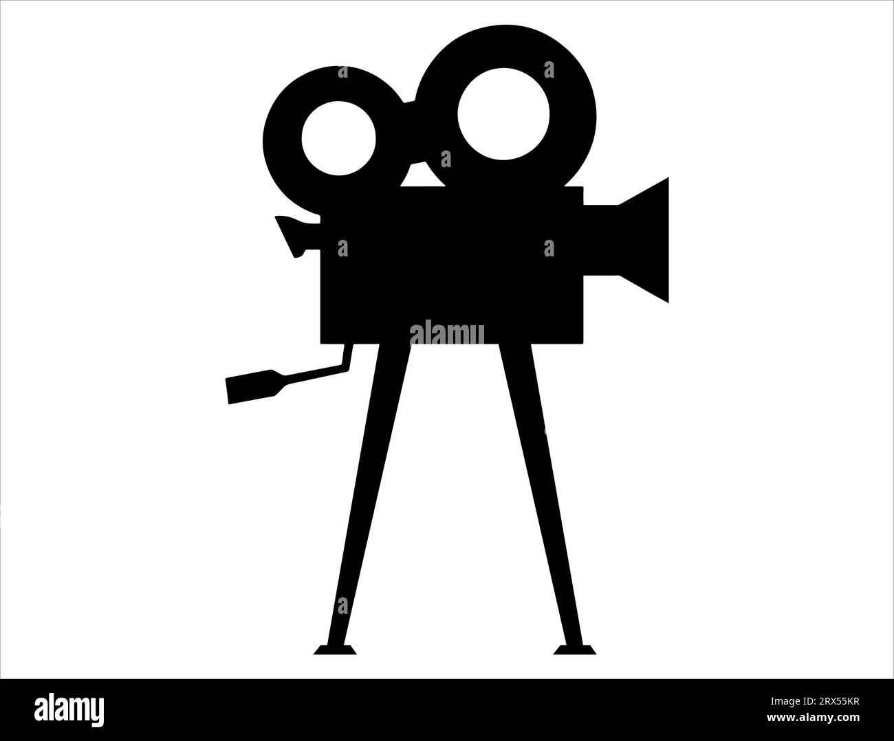Movie Camera Silhouette Vector Art White Background Stock Vector Image movie-camera-silhouette-vector-art-white-background-stock-vector-image