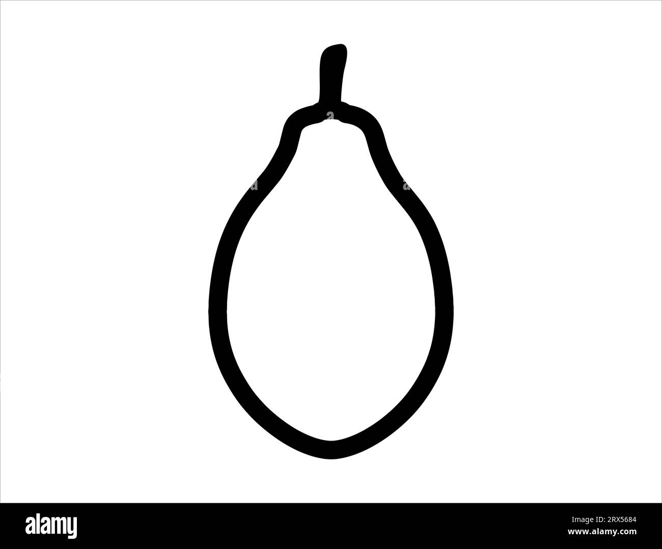 Papaya silhouette vector art white background Stock Vector Image & Art