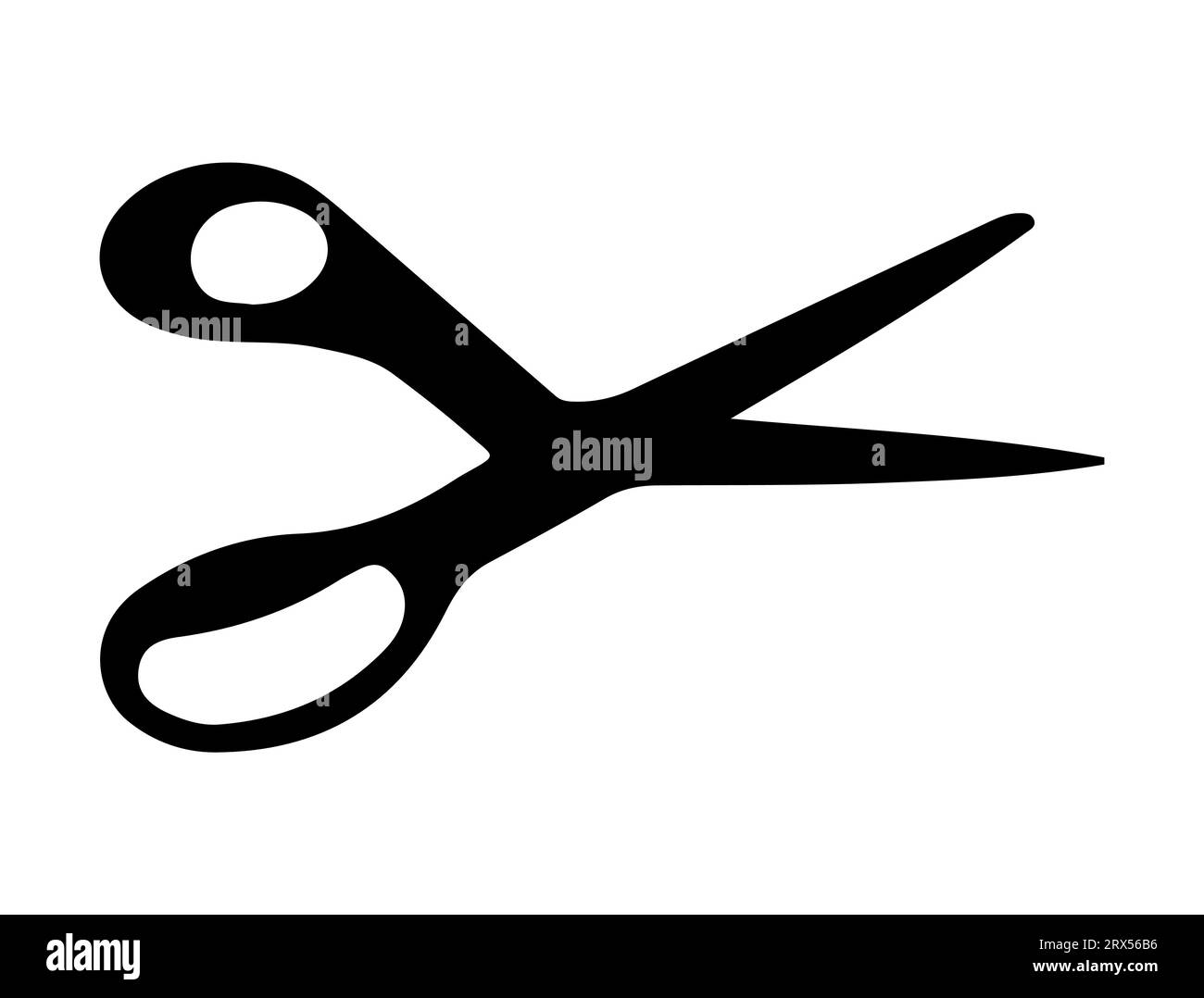 Scissor silhouette vector art white background Stock Vector