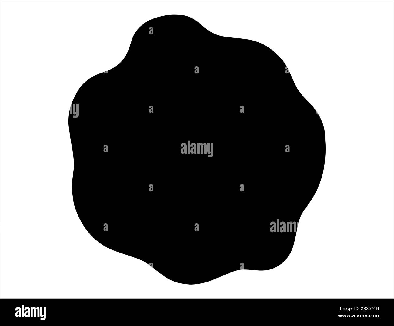 Seal silhouette vector art white background Stock Vector