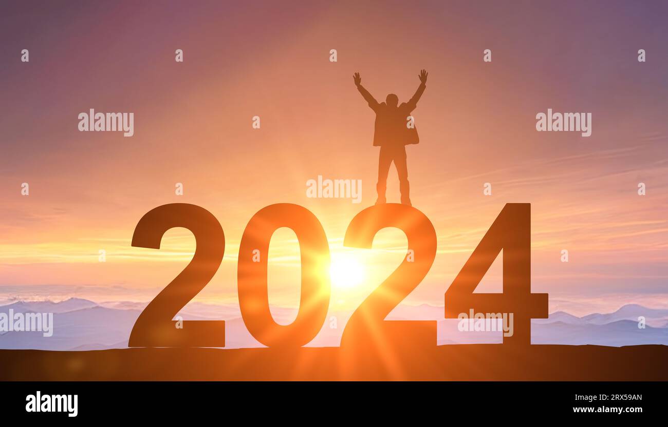 2025. New Year 2025, New Start motivation inspirational quote message