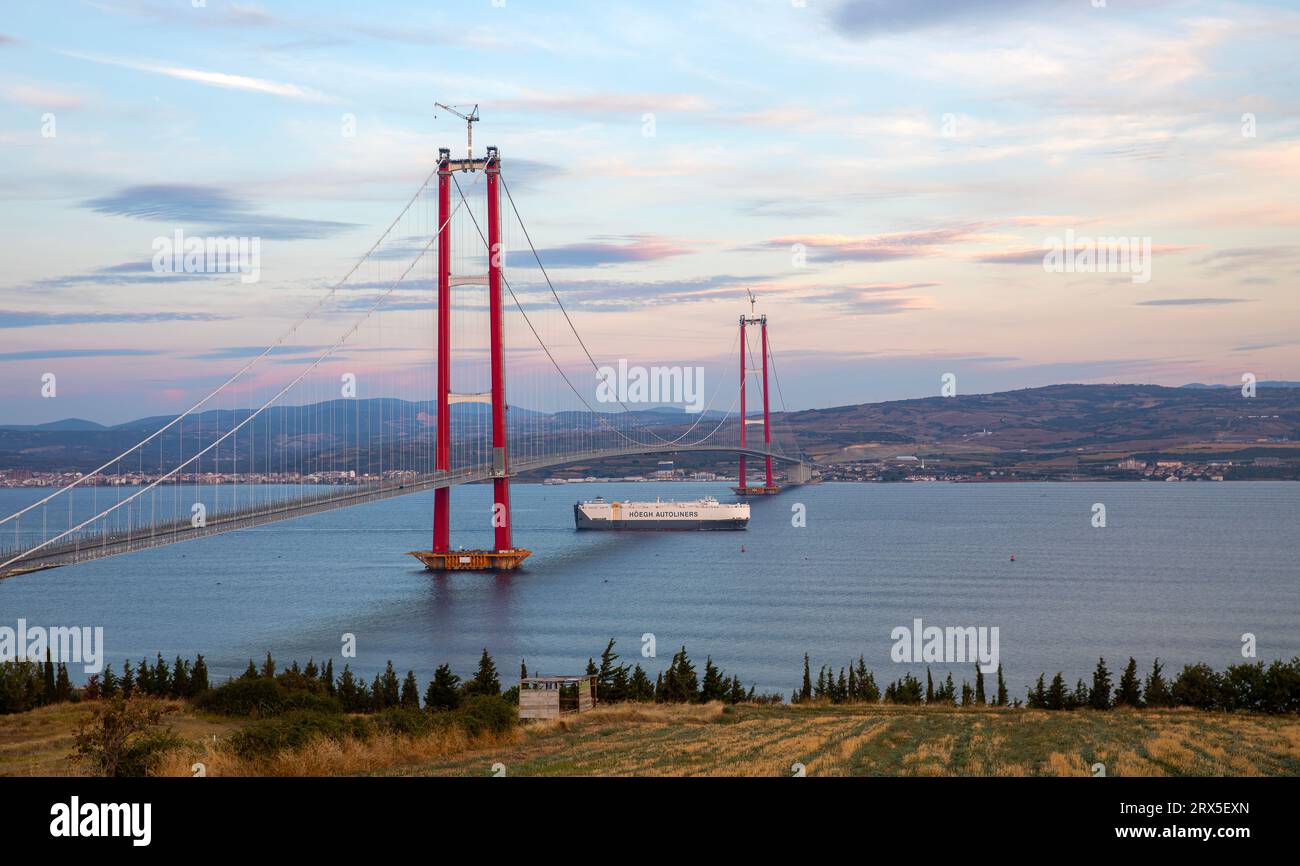new bridge connecting two continents 1915 canakkale bridge (dardanelles 