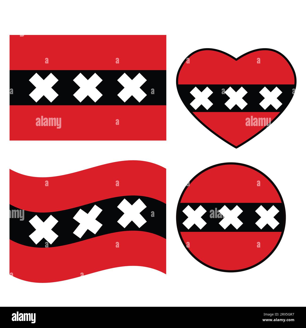 Amsterdam Country Flag