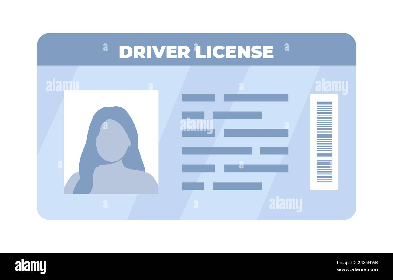 ID card. Personal info data. Identification document with person photo