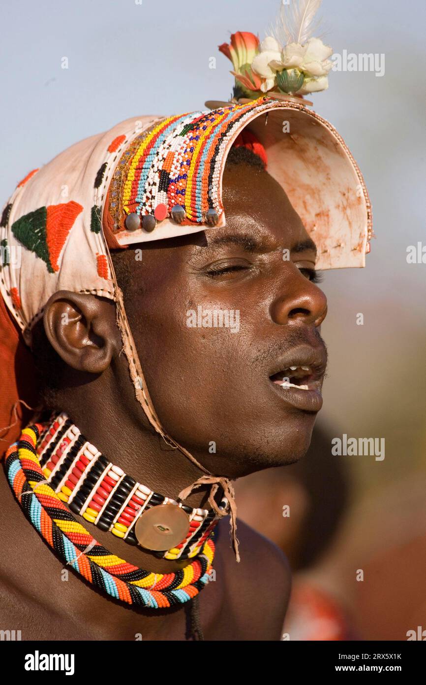 Man, Samburu Tribe, Kenya Stock Photo