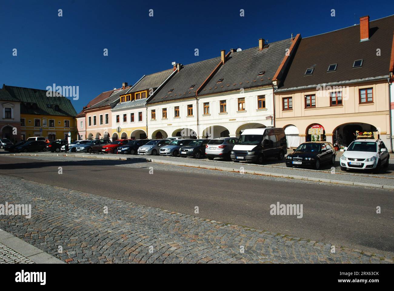 Wenceslas Square in Letohrad (CTK Photo/Martin Hurin) Stock Photo