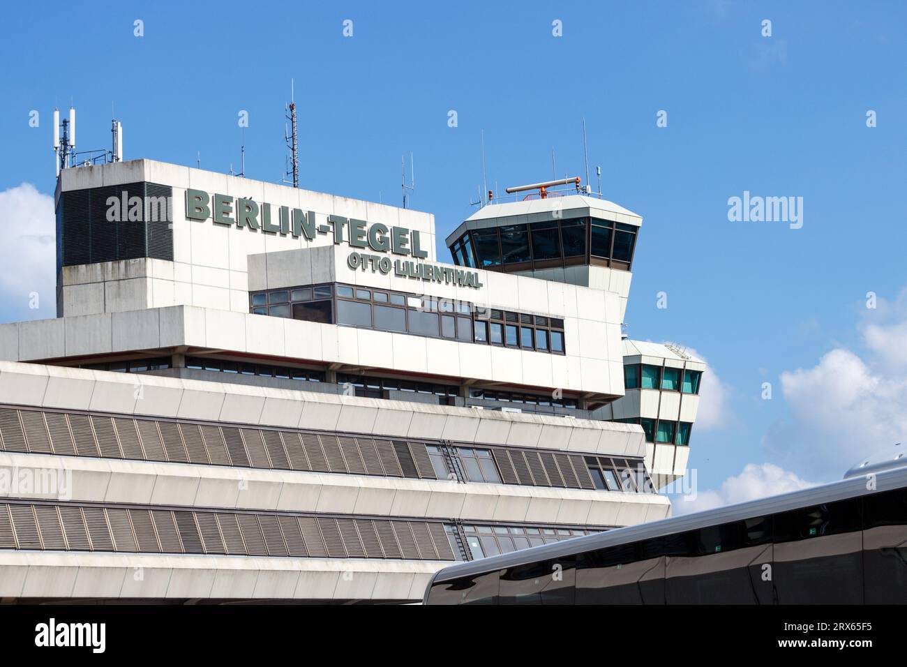 The control tower at Berlin Tegel airport, Germany Stock Photo