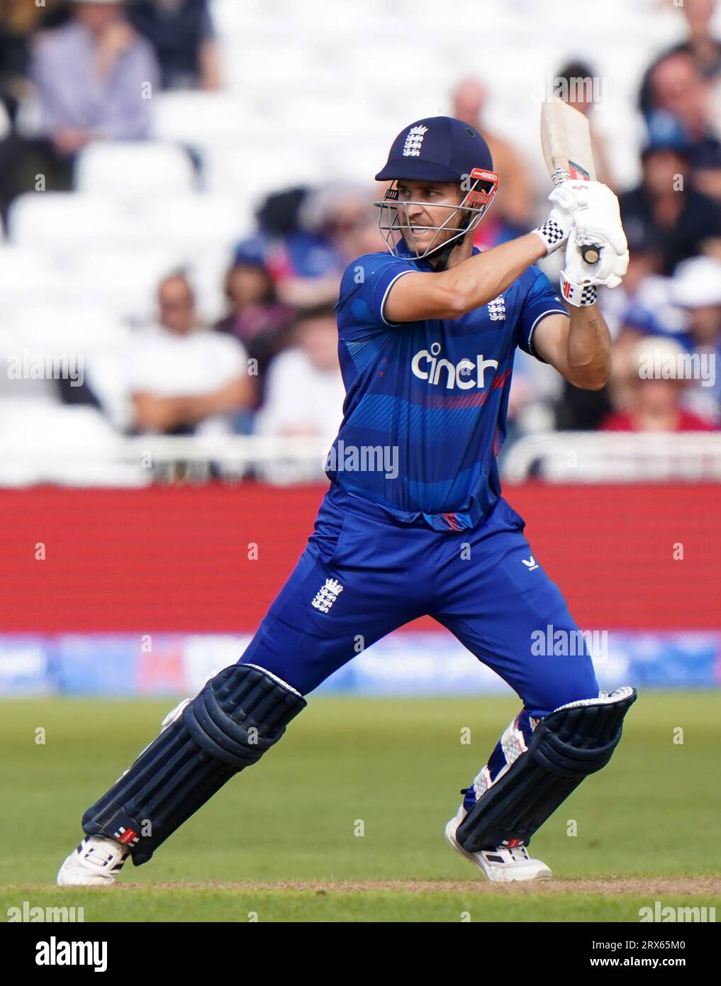 England's Sam Hain batting during the second Metro Bank One Day International match at Trent Bridge, Nottingham. Picture date: Saturday September 23, 2023. Stock Photo