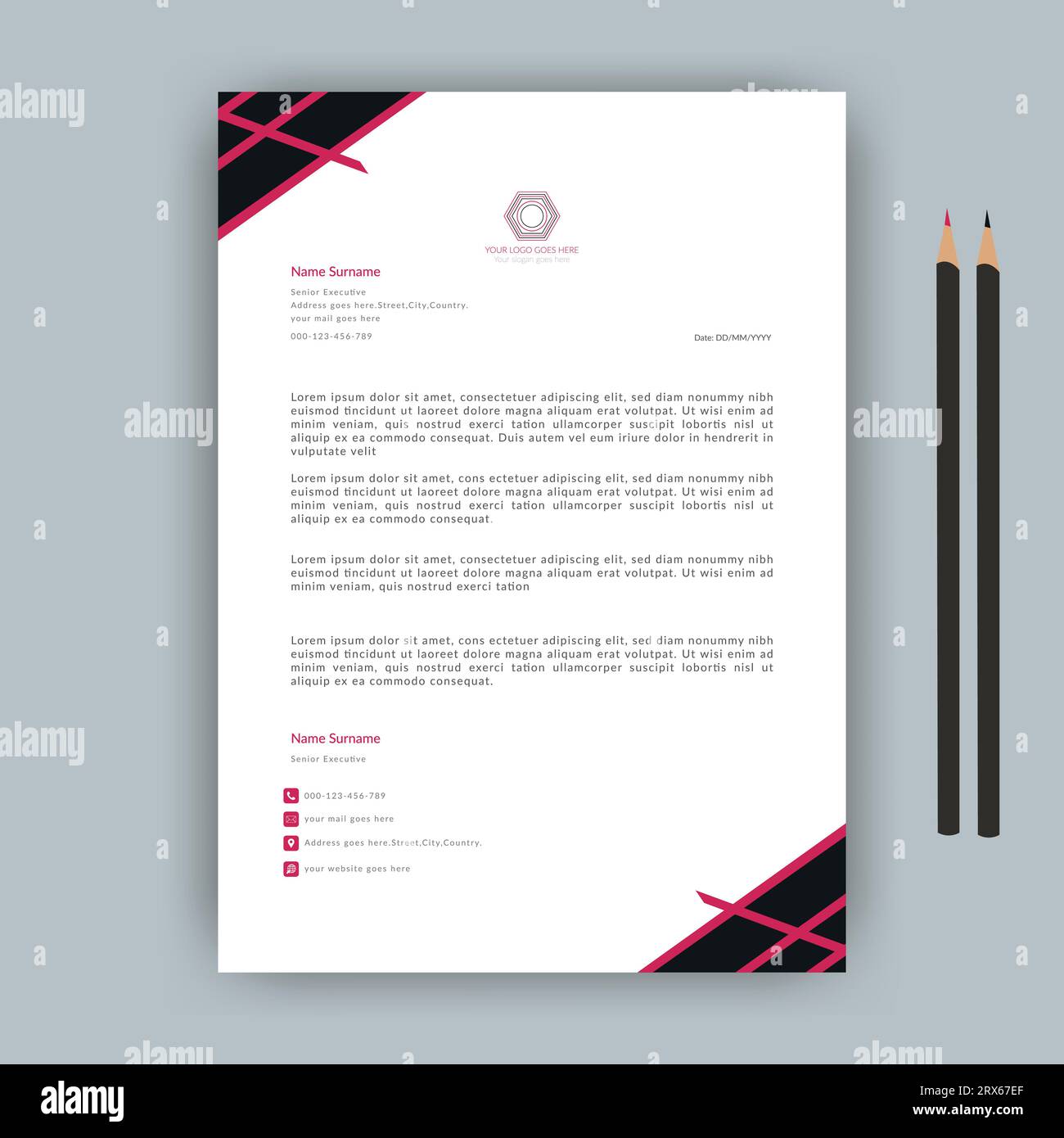 Modern professional corporate Company office brand simple Abstract creative clean minimalist