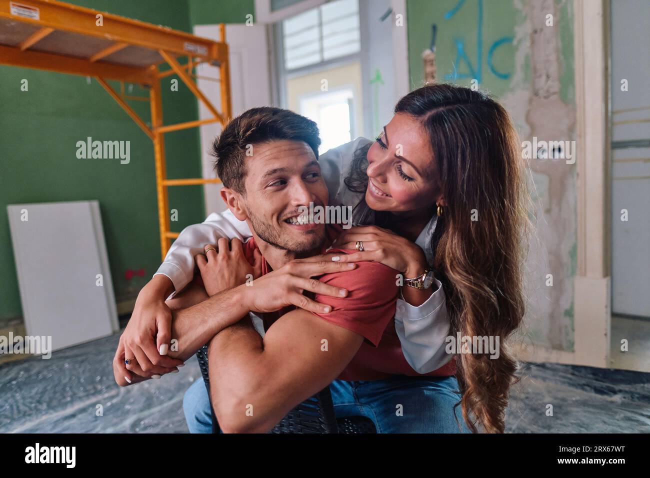 Happy man woman together hi-res stock photography and images - Alamy