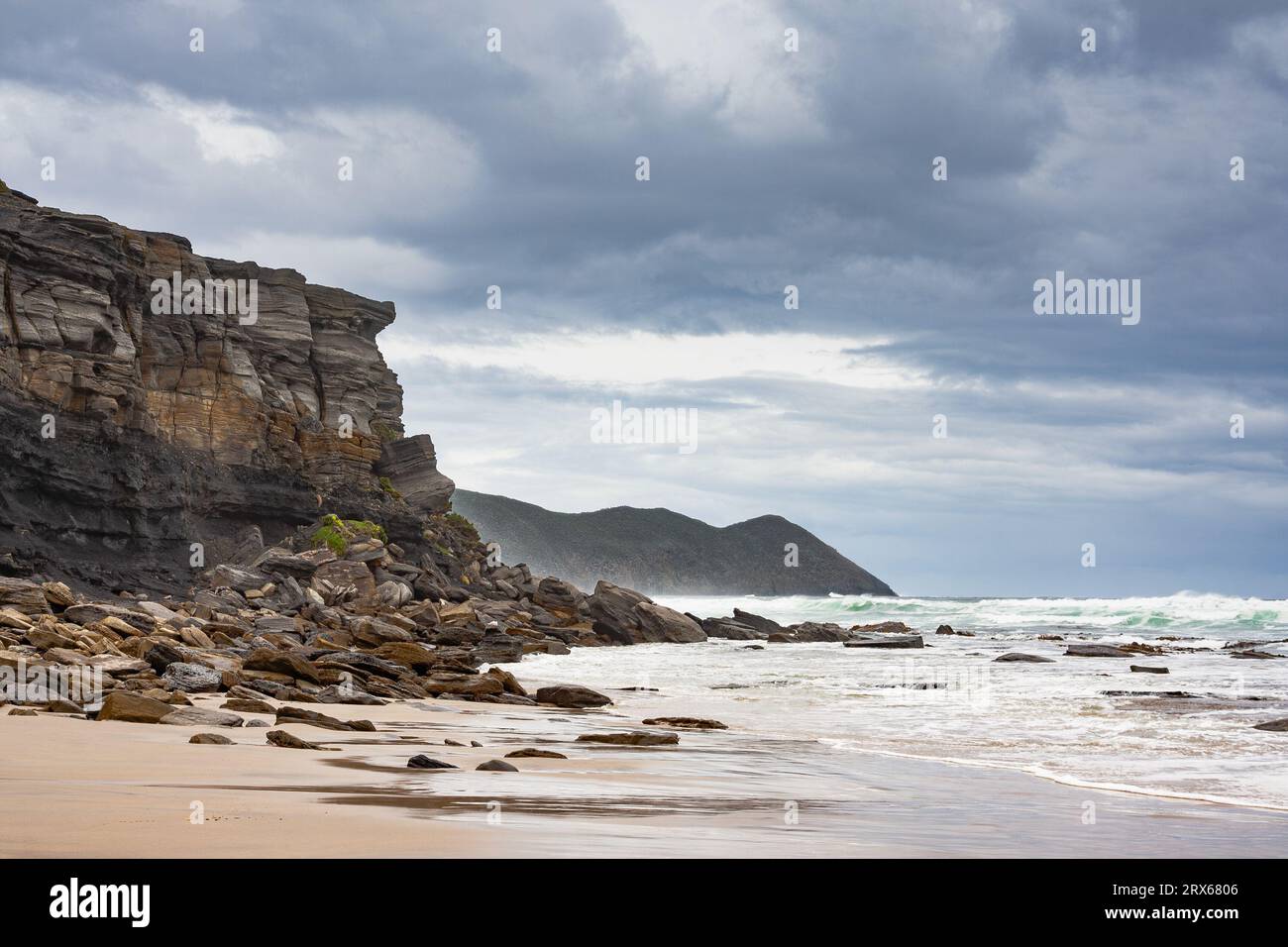 South East Cape, the southernmost point of the main island of Tasmania, Australia Stock Photo