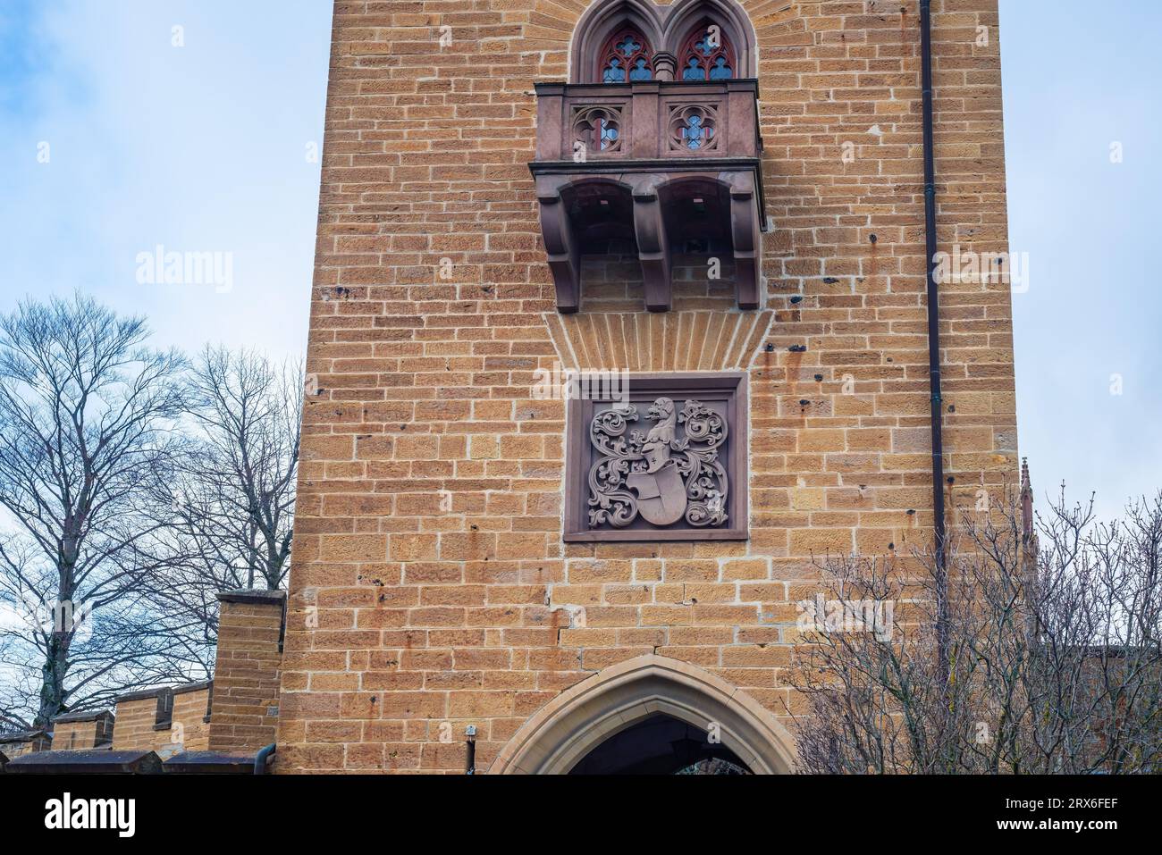 Margraves Tower at Hohenzollern Castle - Germany Stock Photo