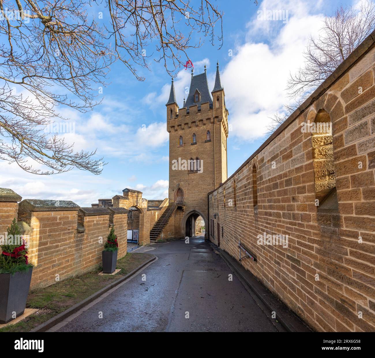 Margraves Tower at Hohenzollern Castle - Germany Stock Photo