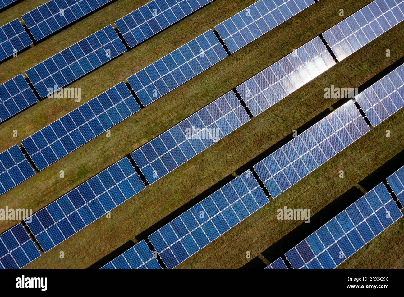 Solar panels drone hi-res stock photography and images - Alamy