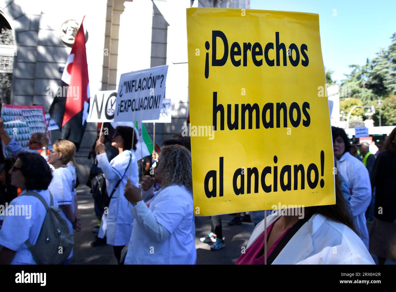 Madrid, Madrid, Spain. 23rd Sep, 2023. Hundreds of workers from various business sectors