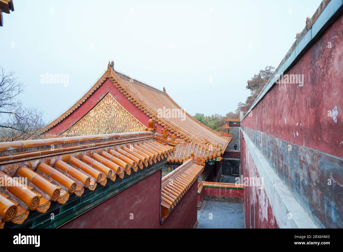 Chinese glazed roof tile ridge of Tibetan Buddhism Ancient Architecture ...