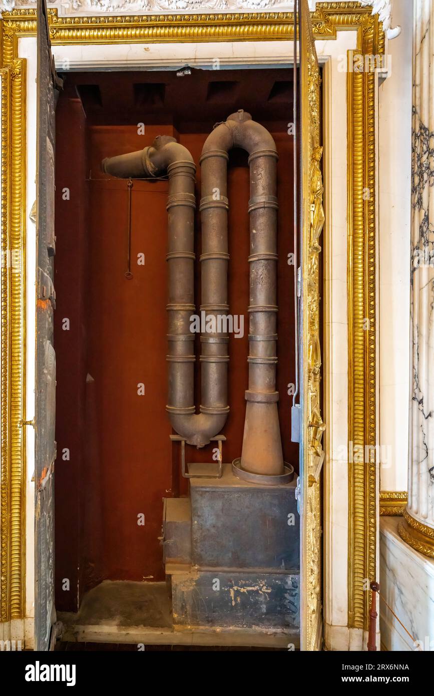 Heating Pipes at Schwerin Castle Interior - Schwerin, Germany Stock Photo -  Alamy