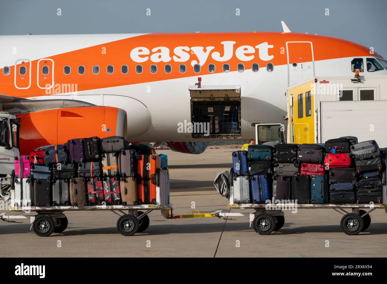 Stock picture dated September 16th 2023 shows baggage being loaded onto