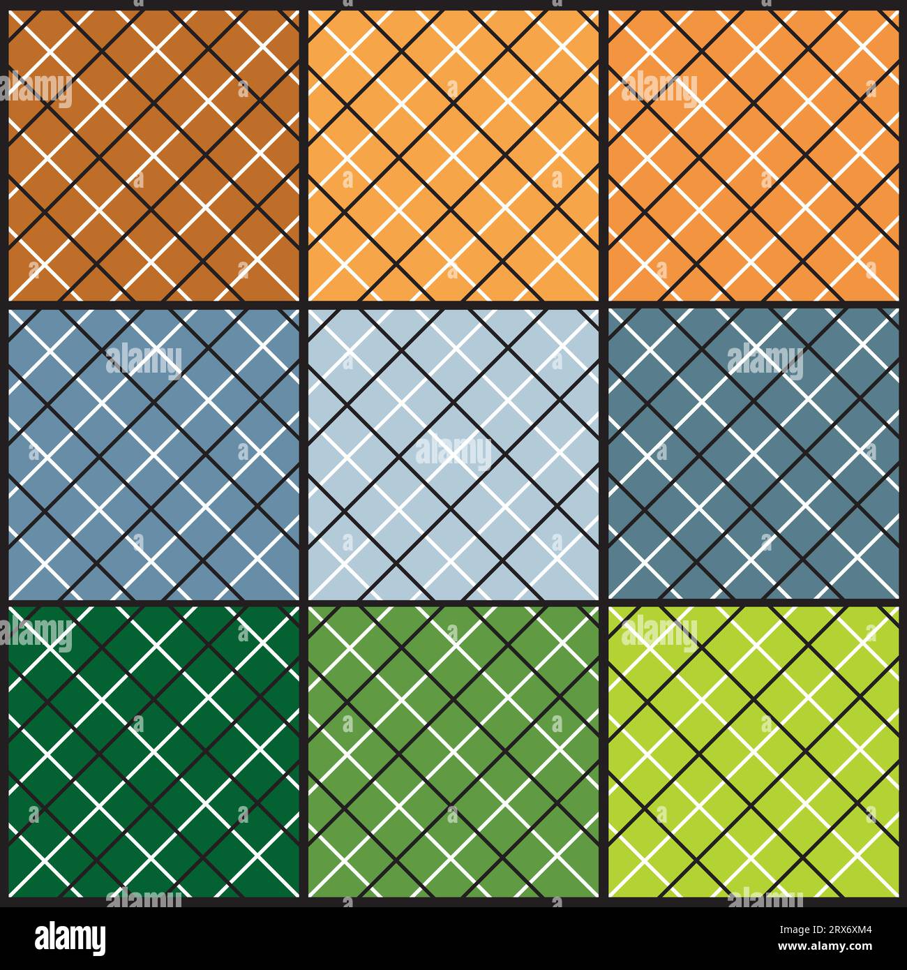 9 Colorful Abstract Backgrounds Stock Vector