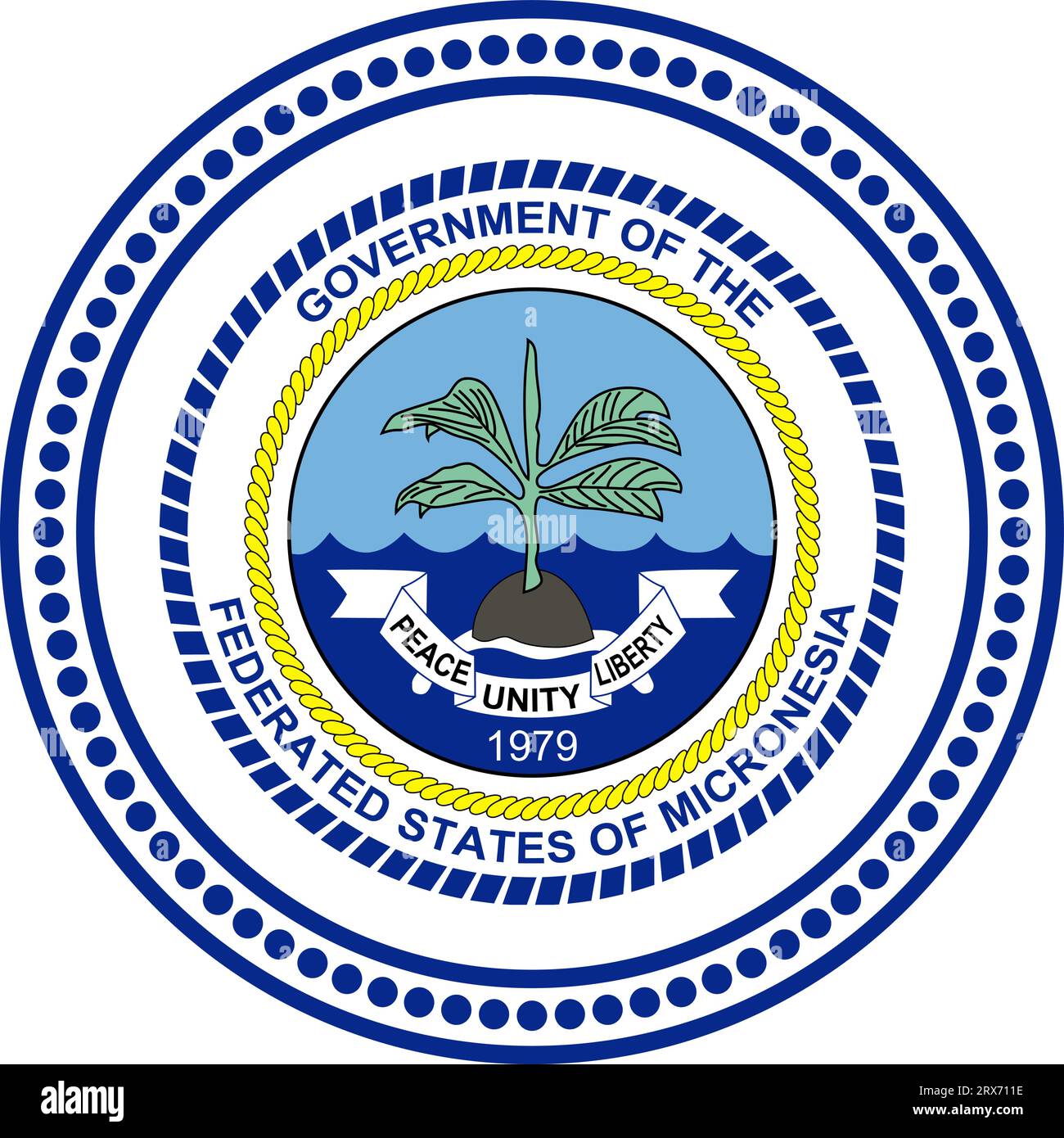 Seal of the federated states of micronesia hires stock photography and