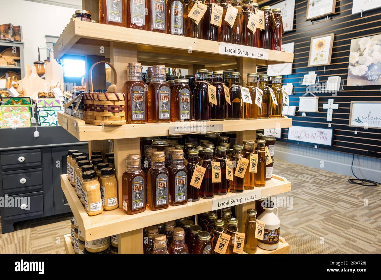 Amish produce being sold in local market Stock Photo Alamy