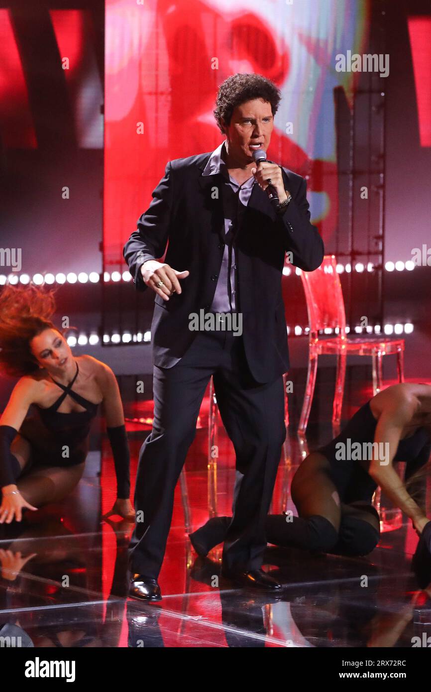 Rome, Italy. 22nd Sep, 2023. Rome, Rai ex Dear studios, TV broadcast ...