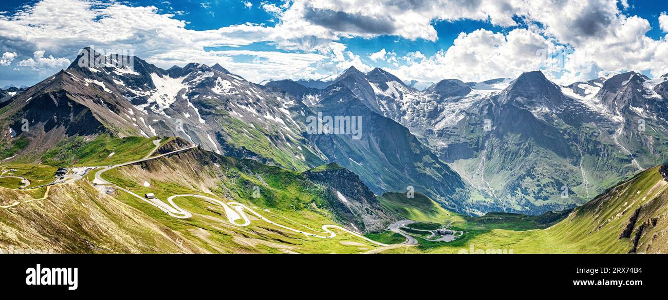 Grossglockner High Alpine Road in the austrian alps Stock Photo