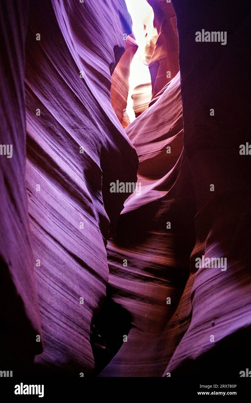 The Antilope Canyon, Page (AZ Stock Photo Alamy