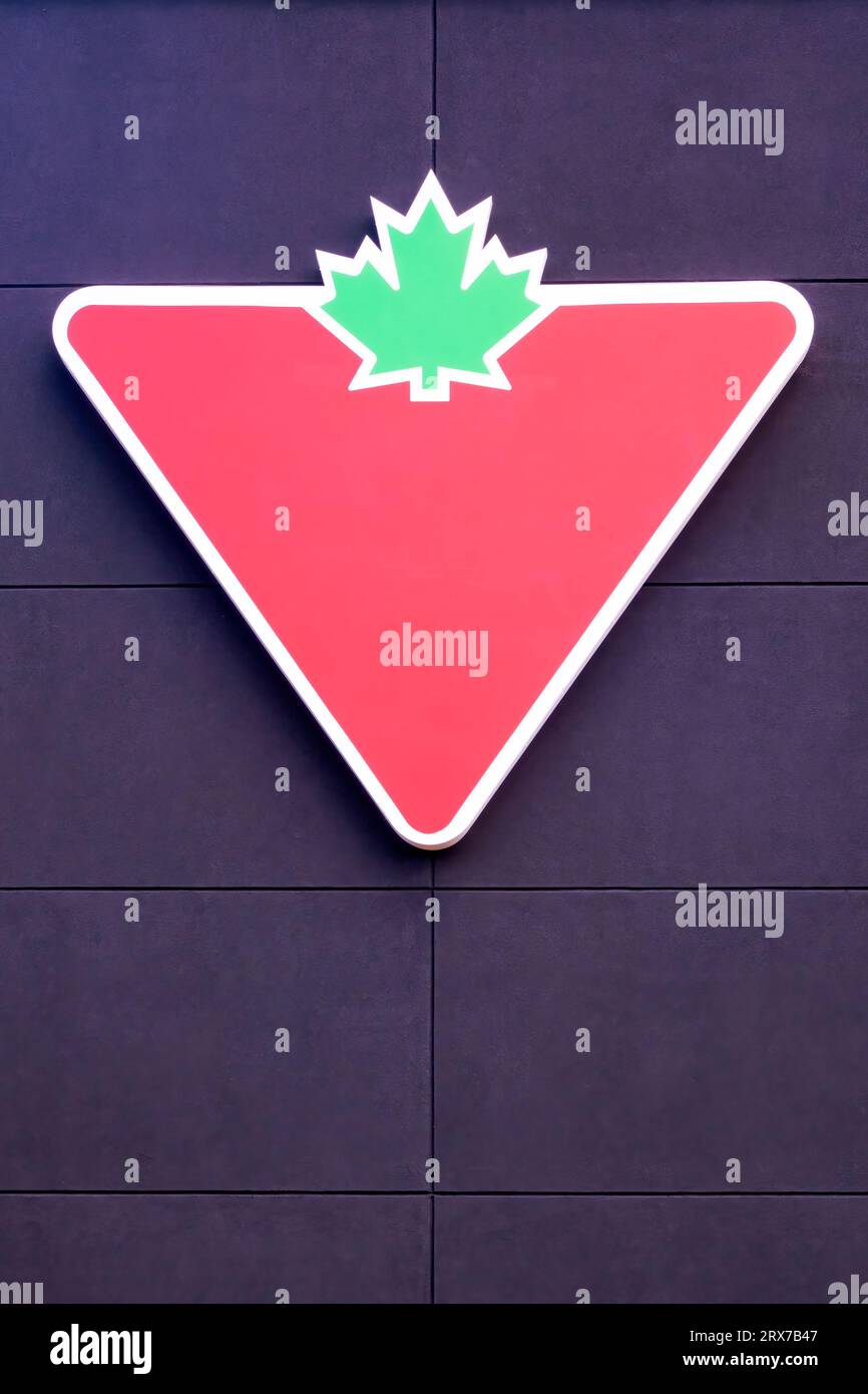 Logo of the Canadian Tire Corporation, the iconic automotive service