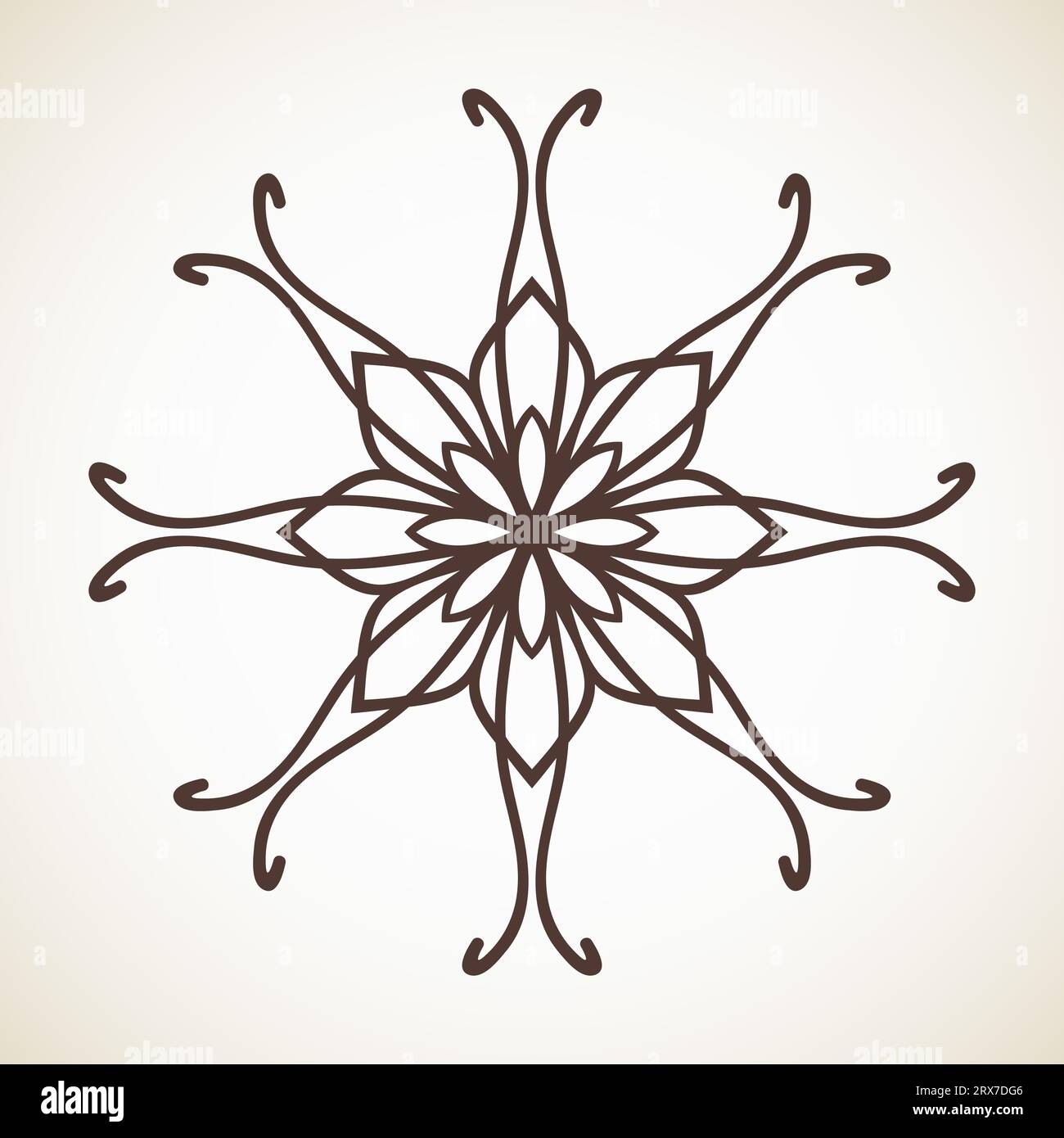 Isolated flower ornament design Stock Vector Image & Art - Alamy