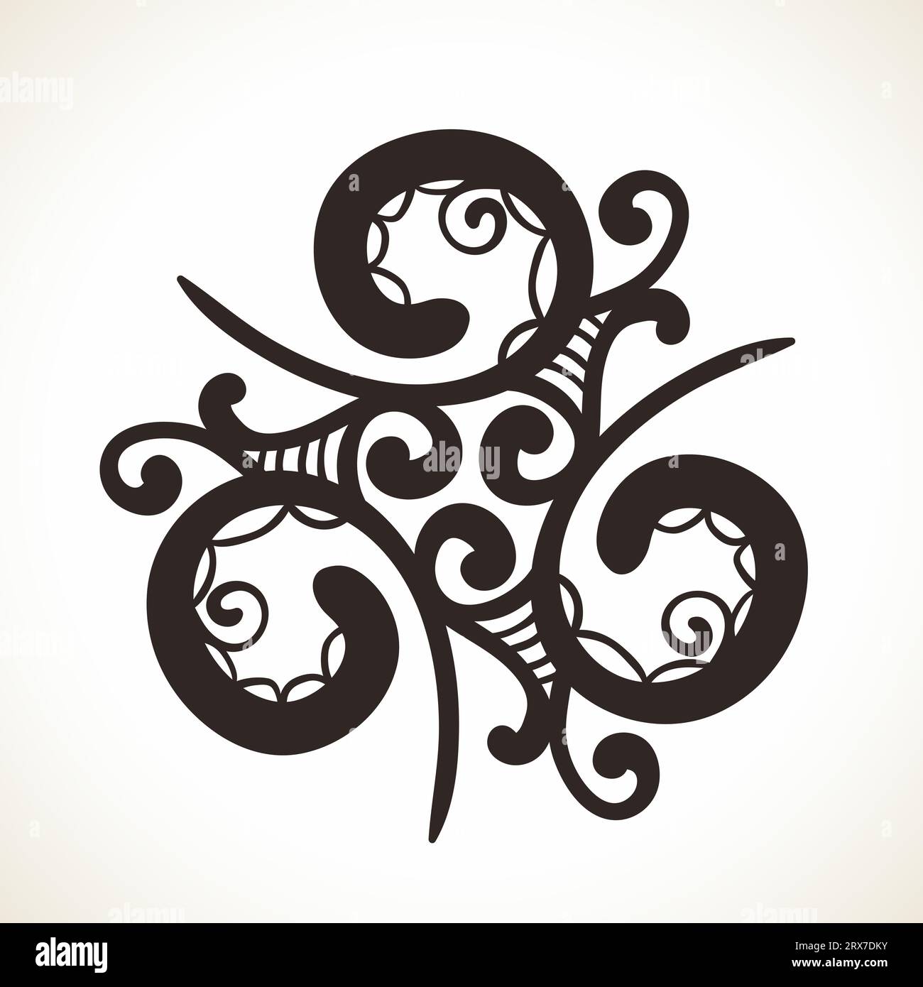 Geometric triangular design element, Ornamental mandala Stock Vector