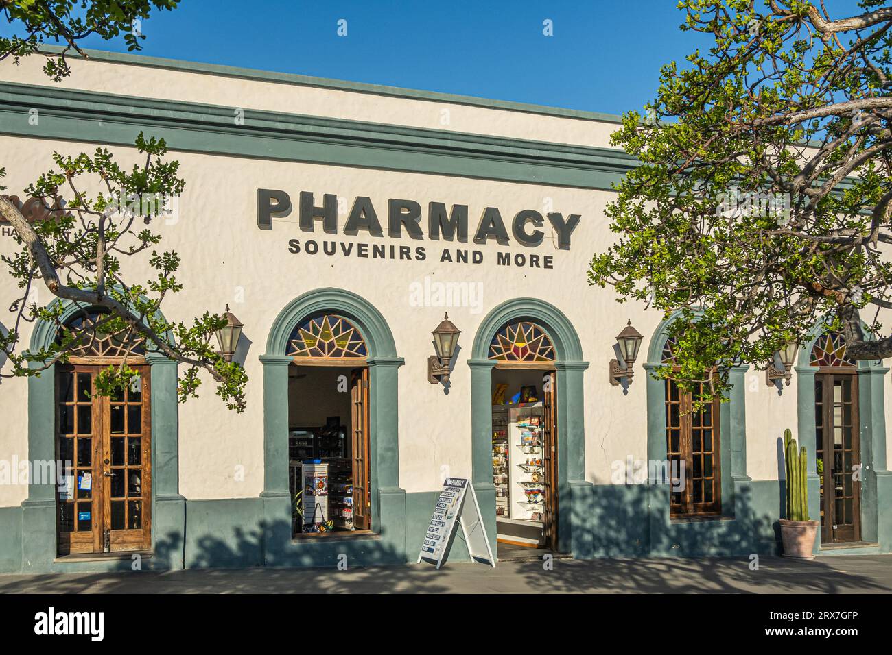 San Jose del Cabo Centro, Mexico July 16, 2023 Pharmacy, souvenirs