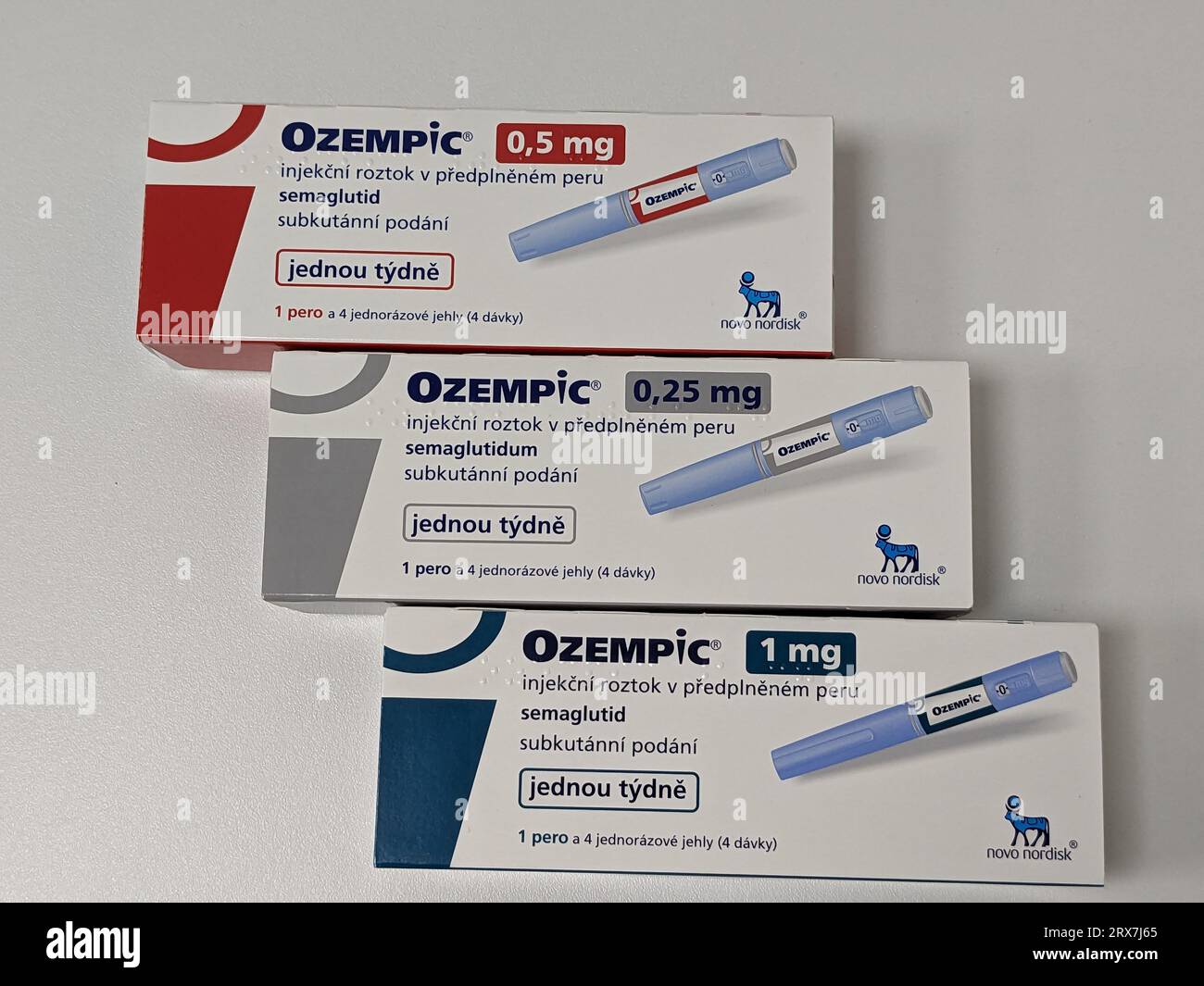 Prague,Czech republic June 22 2023box of ozempic medication. Diabetes