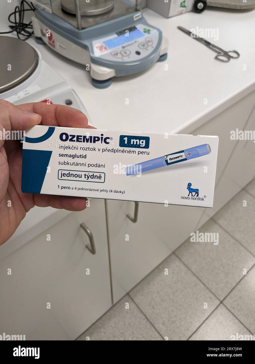 An Ozempic needle injection pen is seen in this illustration photo in  Warsaw, Poland on 03 September, 2023 Stock Photo - Alamy