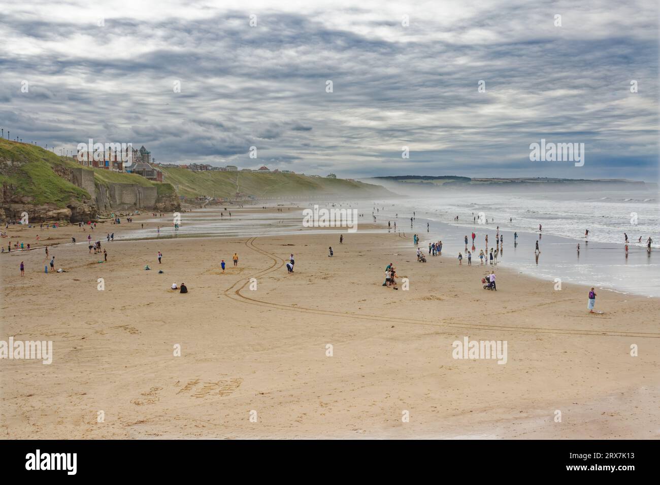 Whitby,England,9,August,2023. The Picture Shows,Whitby Seafront taken from the Gun Battery, West Cliff Stock Photo