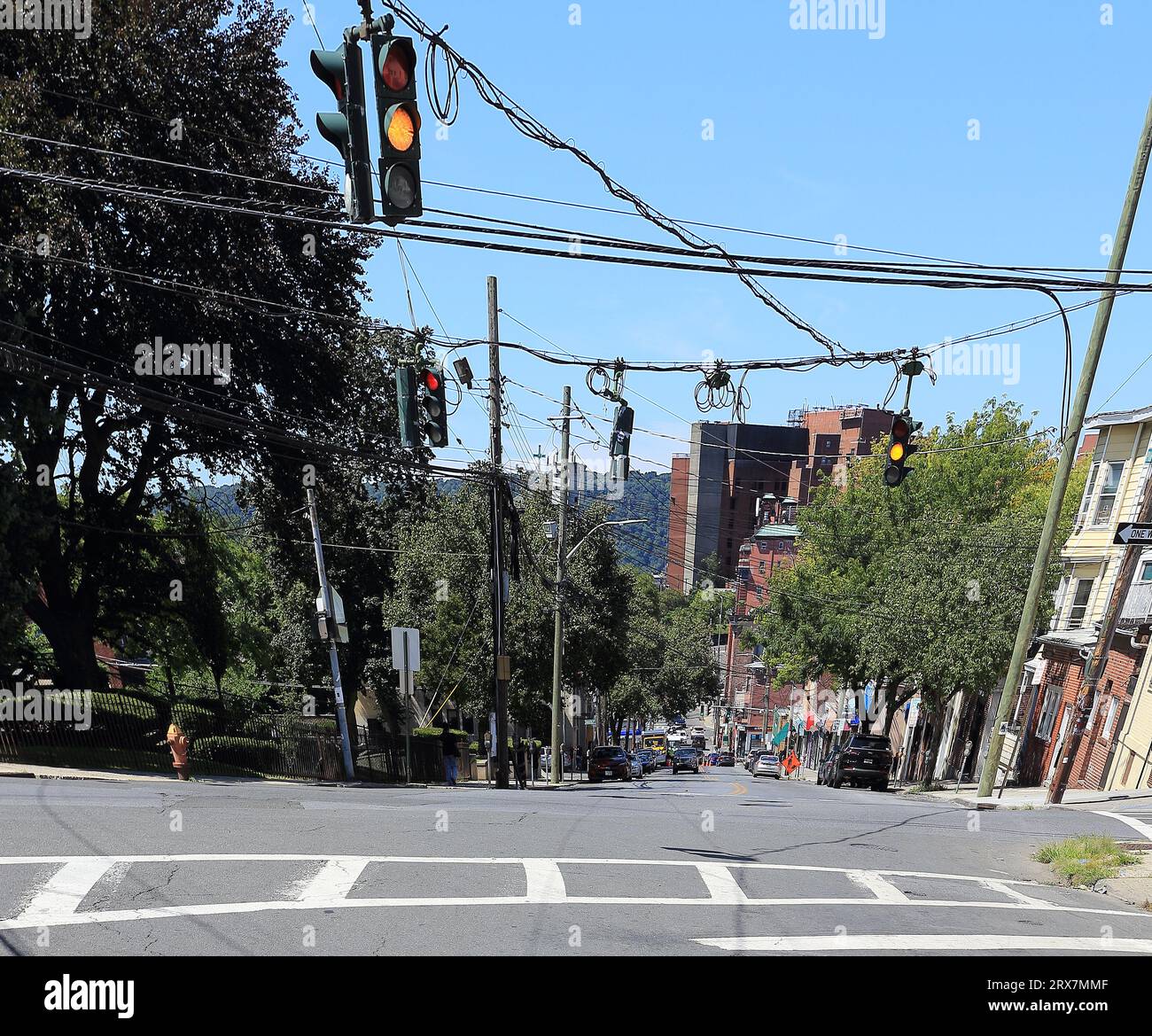 Park Hill Ave. Yonkers NY Stock Photo Alamy