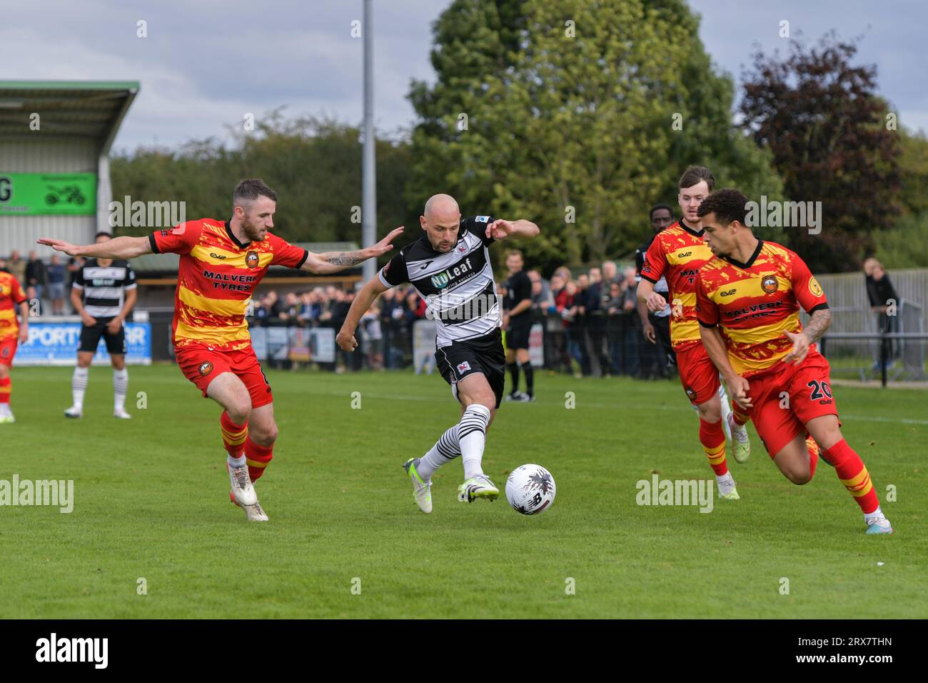 Gloucester City FC Louis McGrory during the Vanarama National League North  match between Darlington and Gloucester City at Blackwell Meadows,  Darlington on Saturday 23rd September 2023. (Photo: Scott Llewellyn