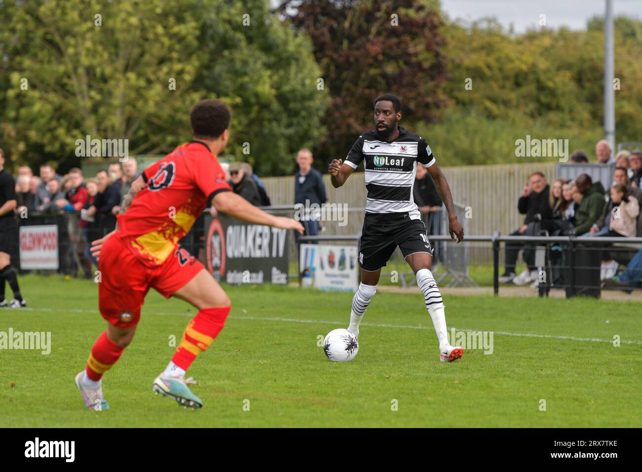 Gloucester City FC Louis McGrory during the Vanarama National League North  match between Darlington and Gloucester City at Blackwell Meadows,  Darlington on Saturday 23rd September 2023. (Photo: Scott Llewellyn